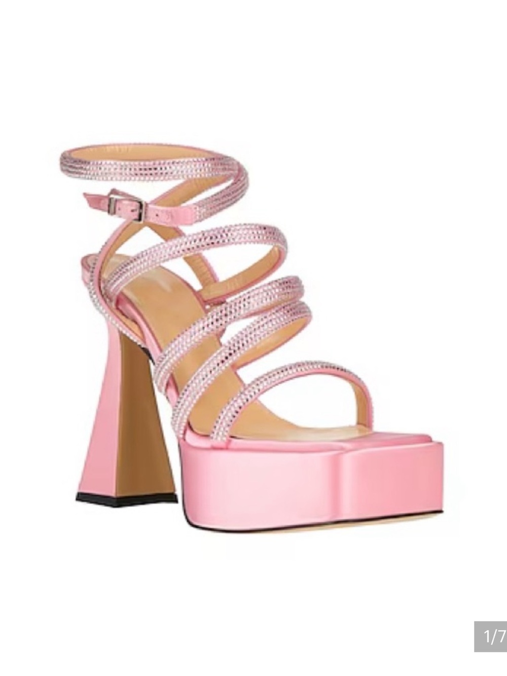 Nearly brand new Mach & Mach authentic pink platform heels sandals Sydney